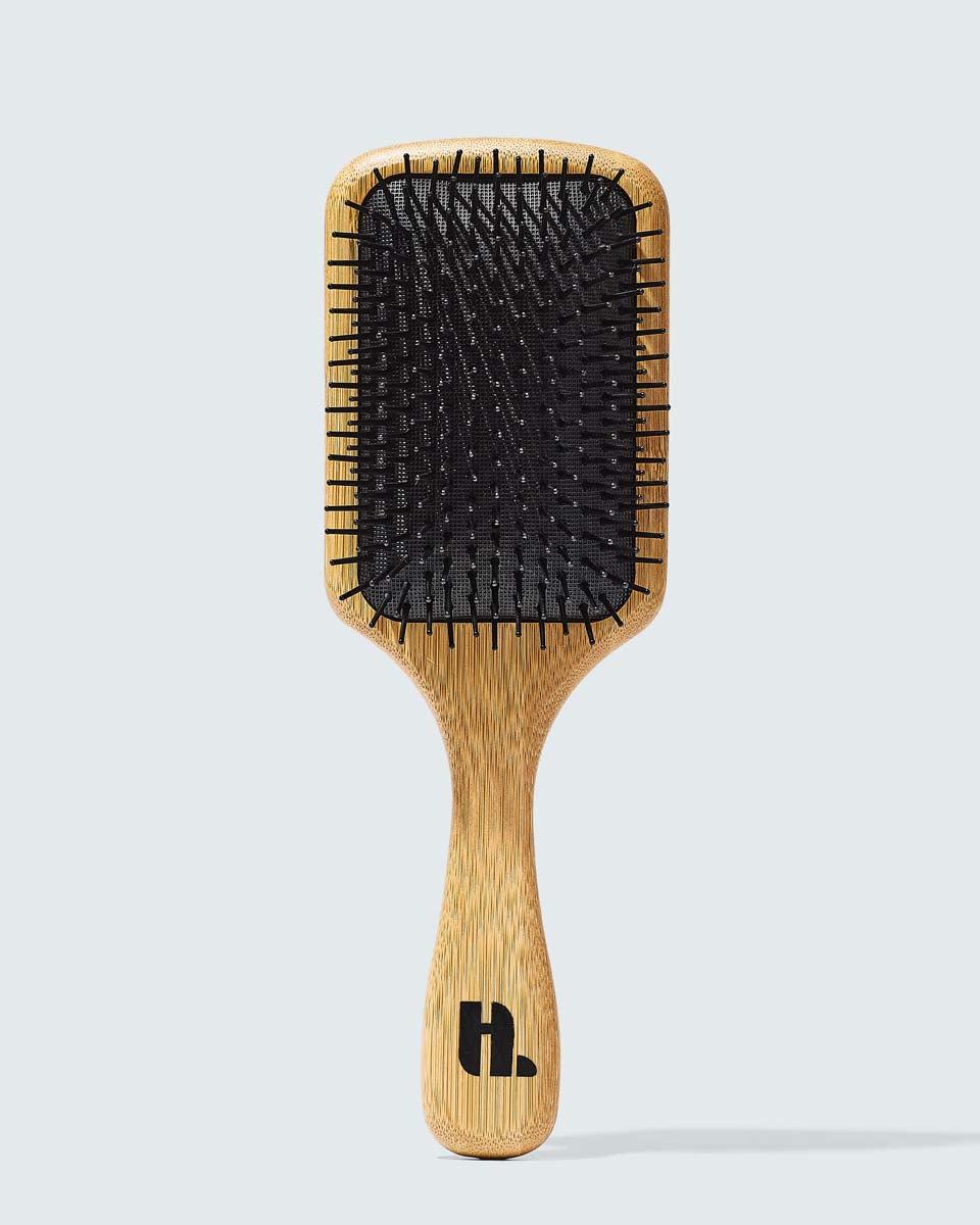 Hairlust Bamboo Paddle Brush – stor padlebørste i bambus for langt og tykt hår