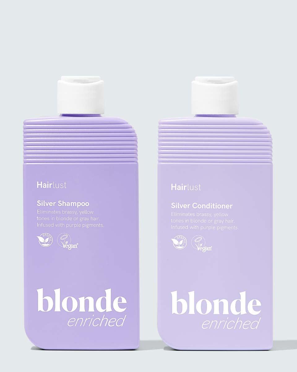 Hairlust Enriched Blonde Duo – sett med sølvsjampo og balsam