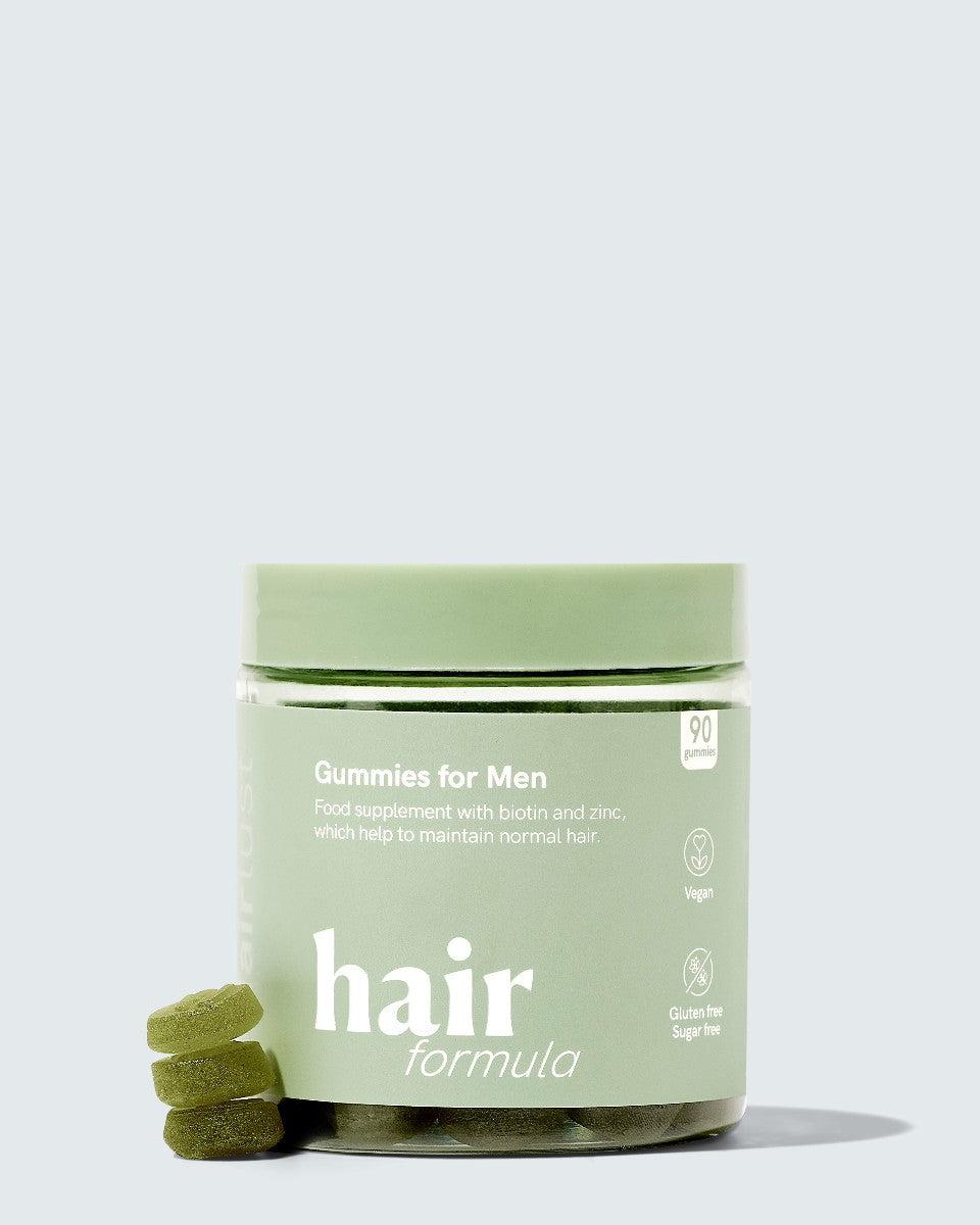 Hairlust Hair Formula Gummies for Men – tyggevitaminer for menn med biotin, sink og selen