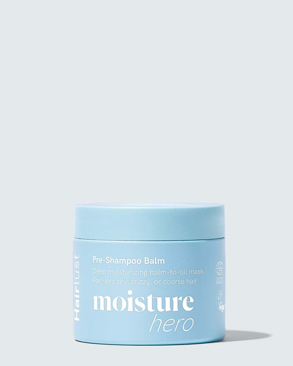 Hairlust Moisture Hero Pre-Shampoo Balm i beige flaske