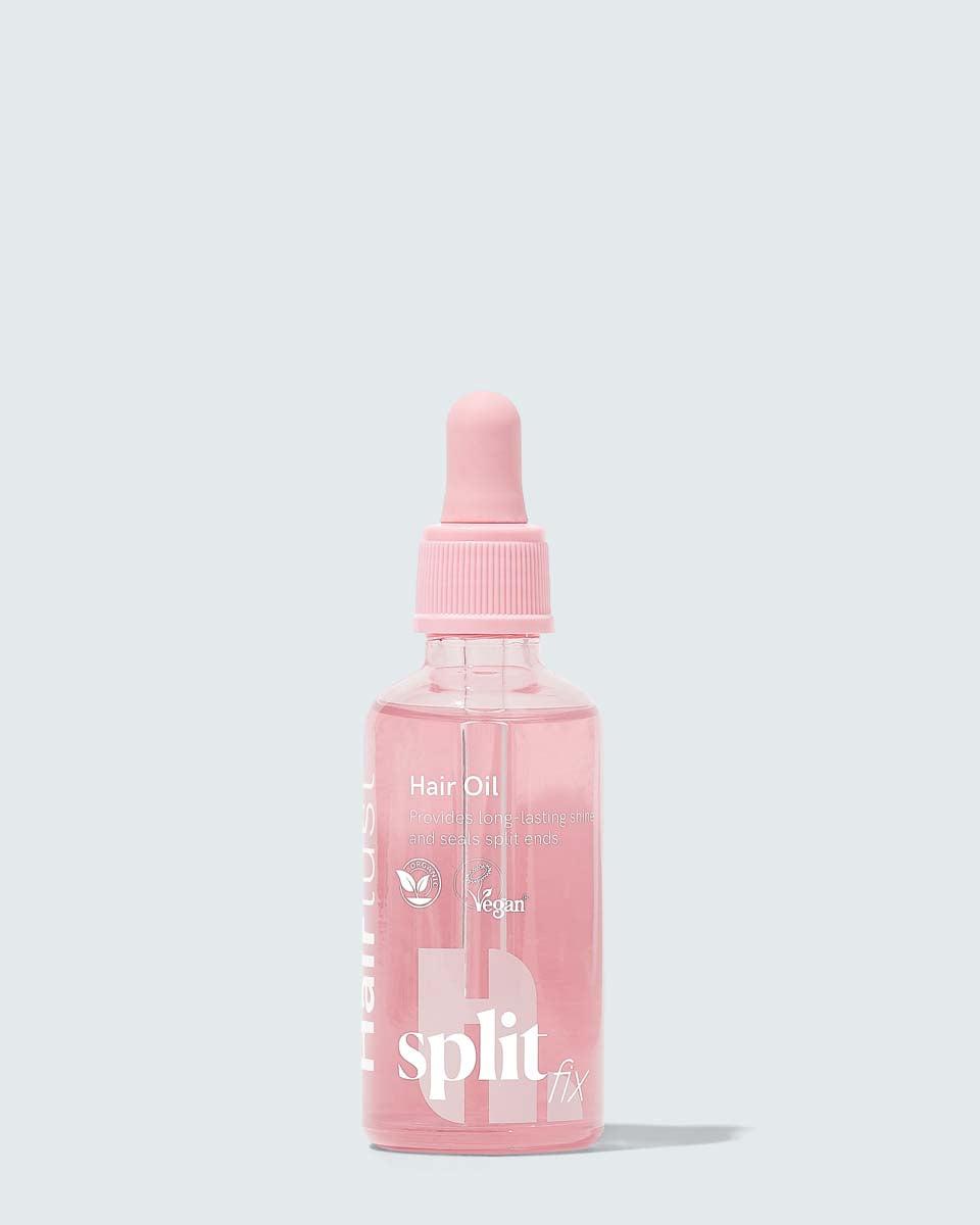 Hairlust Split Fix Hair Oil i liten brun glassflaske