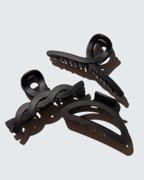 Hairlust Medium Claw Hair Clips i sort – medium hårklype 3-pakning
