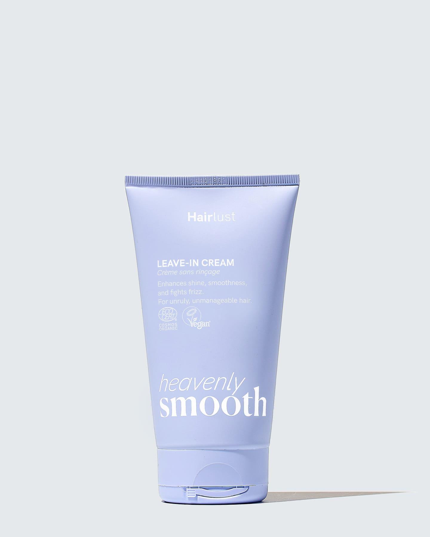Hairlust Heavenly Smooth Leave-in Cream i hvit tube med gull skrift