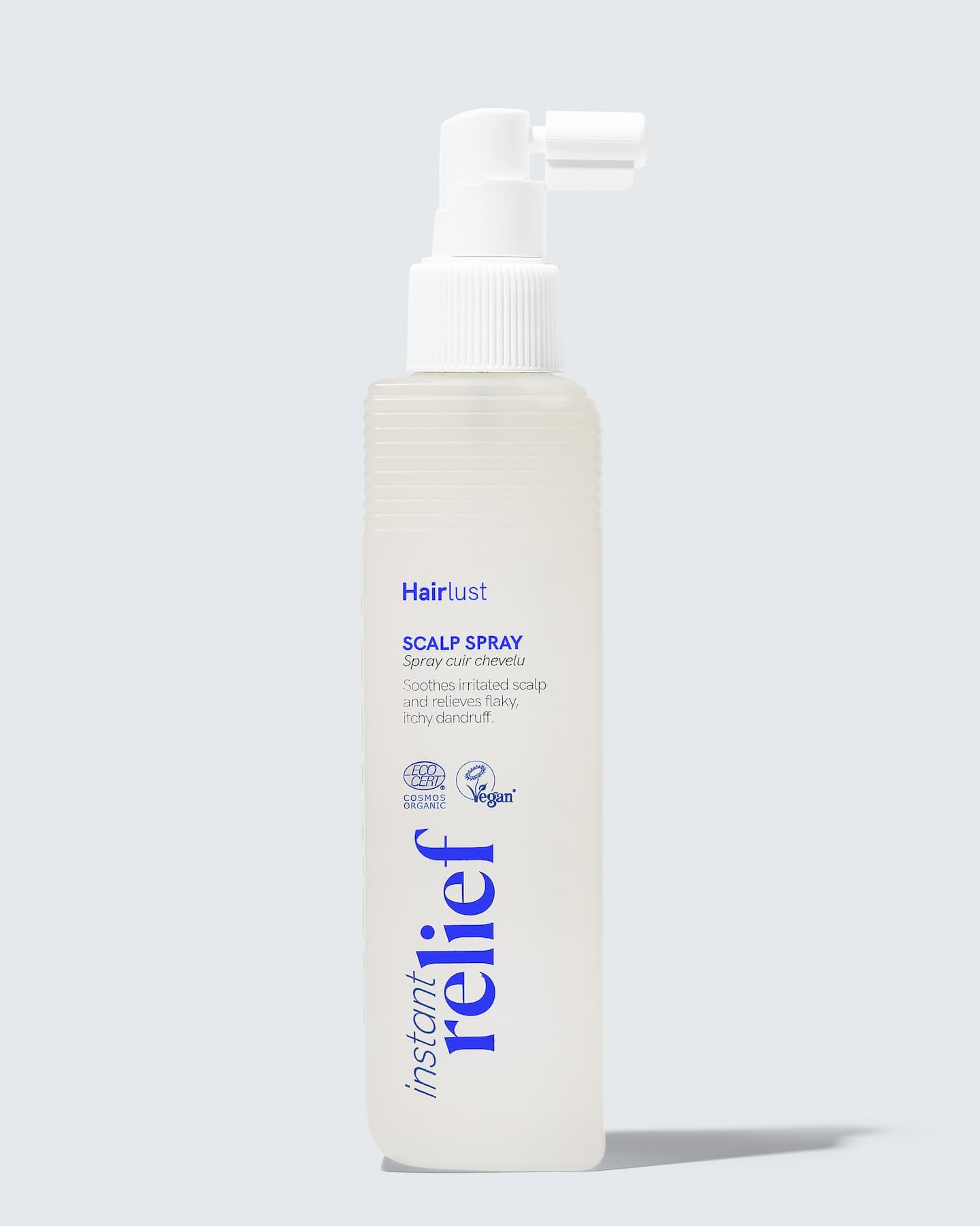 Hairlust Instant Relief Scalp Spray beroligende spray for kløende hodebunn