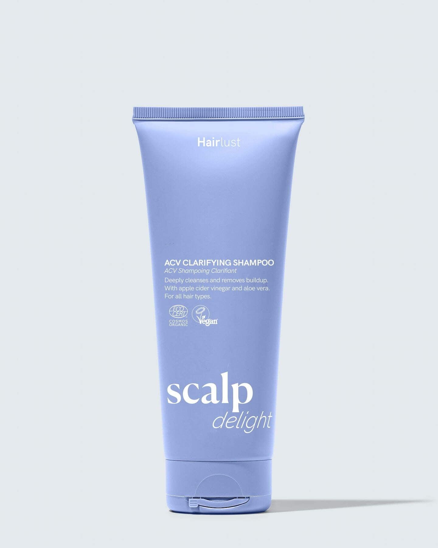Hairlust Scalp Delight ACV Clarifying Shampoo med eplecidereddik for dyp rens av hodebunnen