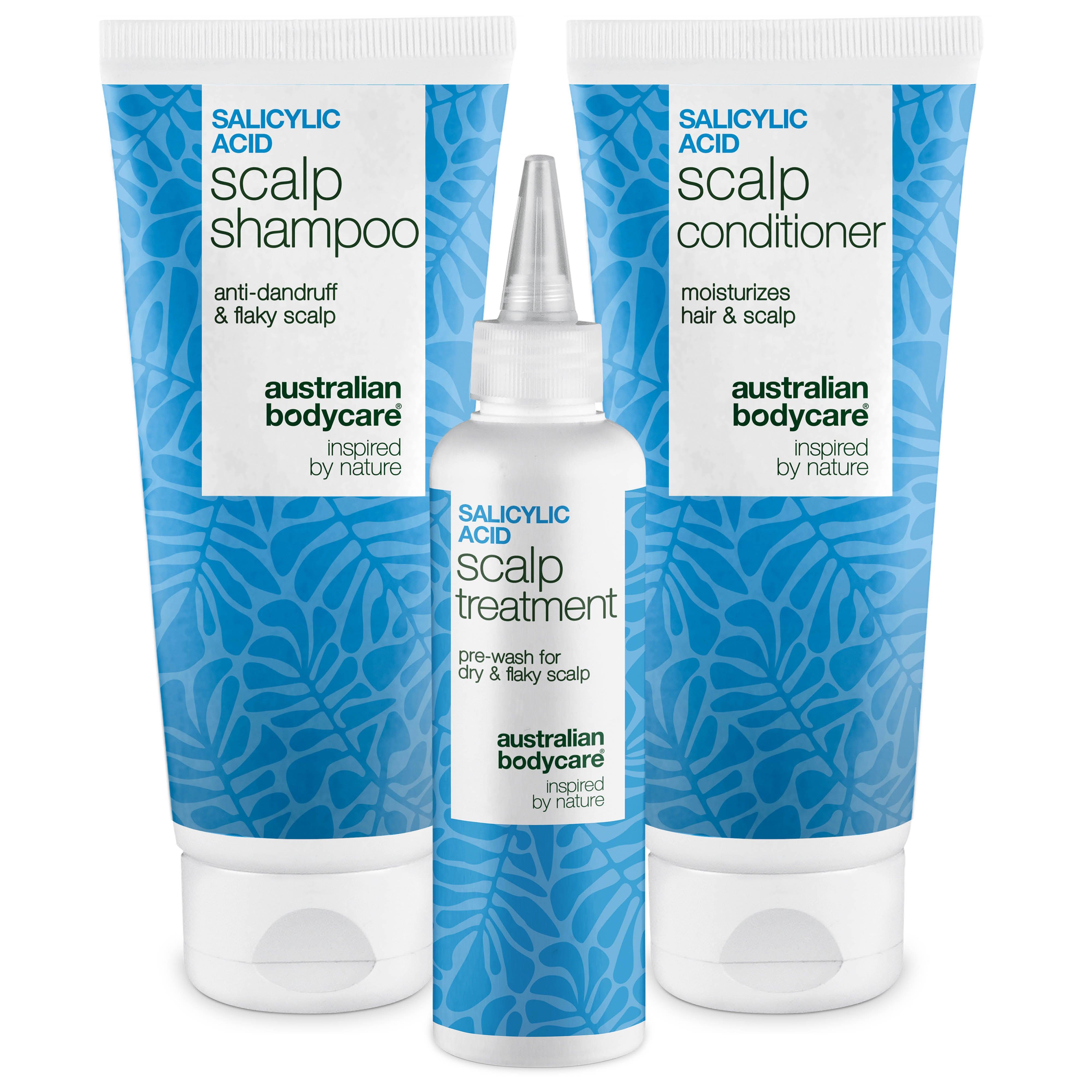 Australian Bodycare Salisylsyre-sett komplett for kløende og tørr hodebunn